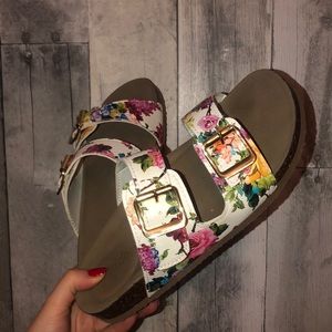 Floral Sandals (Birkenstock Style)